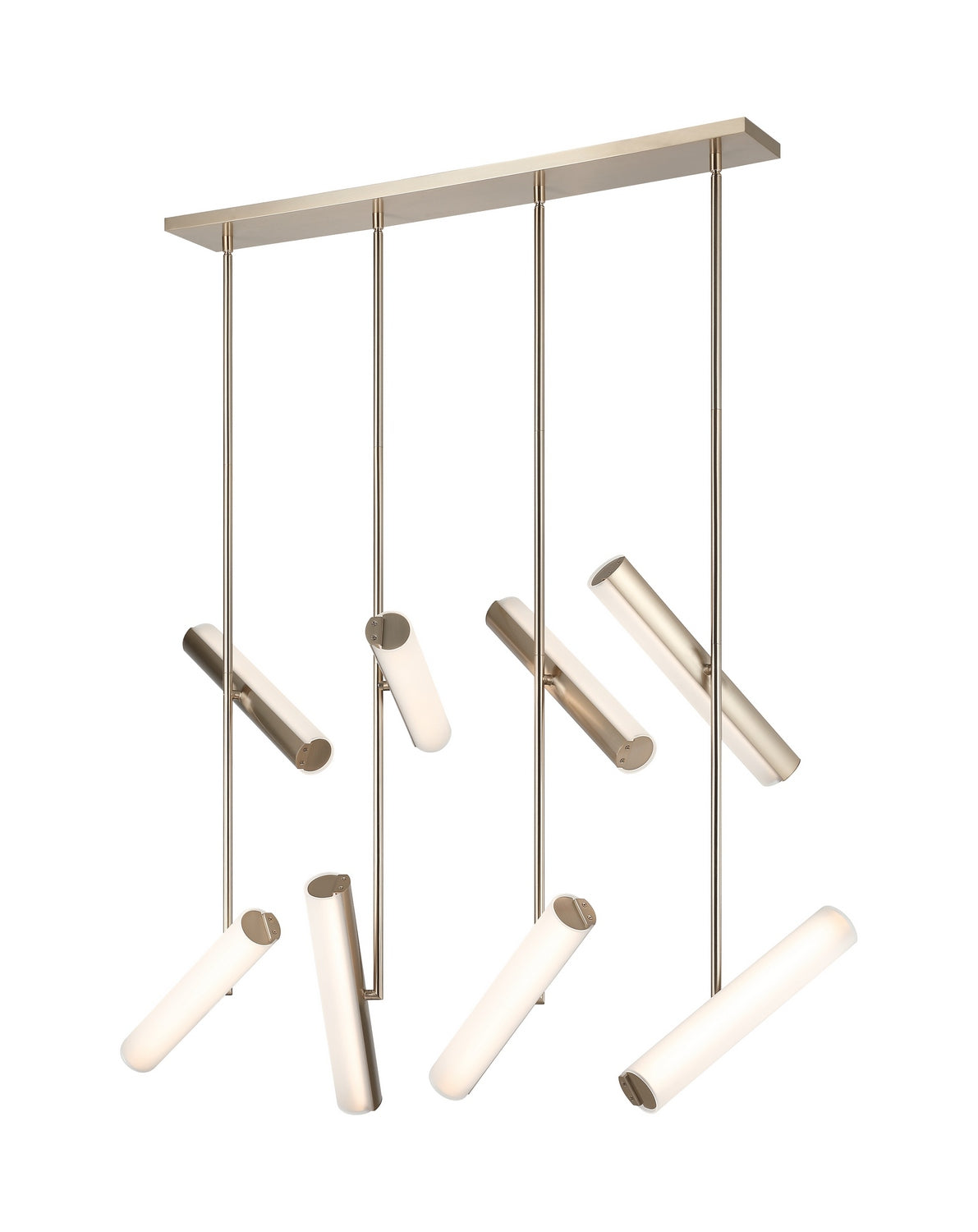 Axis 14-Light Champagne Gold Chandelier Frosted Glass – Matteo Lighting C32214CGFR