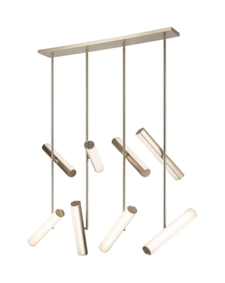 Axis 14-Light Champagne Gold Chandelier Frosted Glass – Matteo Lighting C32214CGFR