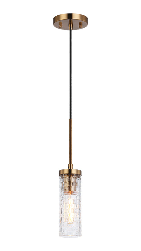 Weaver Aged Gold Brass Pendant Light – Matteo Lighting