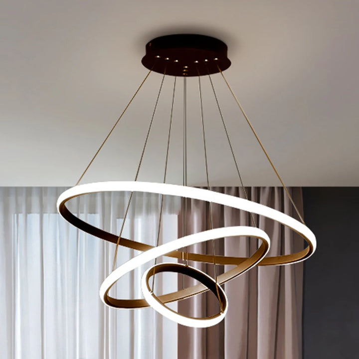 Nordic Luxury Ceiling Chandelier Adjustable Ceiling Light High Brightness Decor Ornament for Living Room Dining Room Bedroom