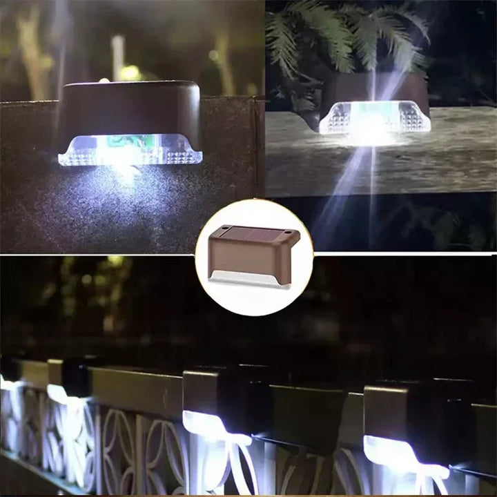 12-Pack Solar Deck Lights - Waterproof LED Outdoor Step Lamps